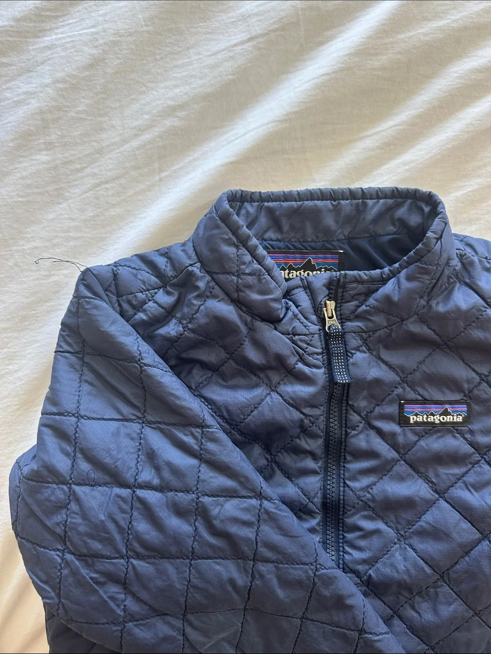 Patagonia Navy Quilted Kids Jacket